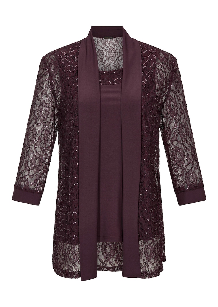 Ensemble veste en dentelle et bustier