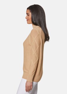 Stehkragen-Pullover mit Muster-Mix thumbnail 5