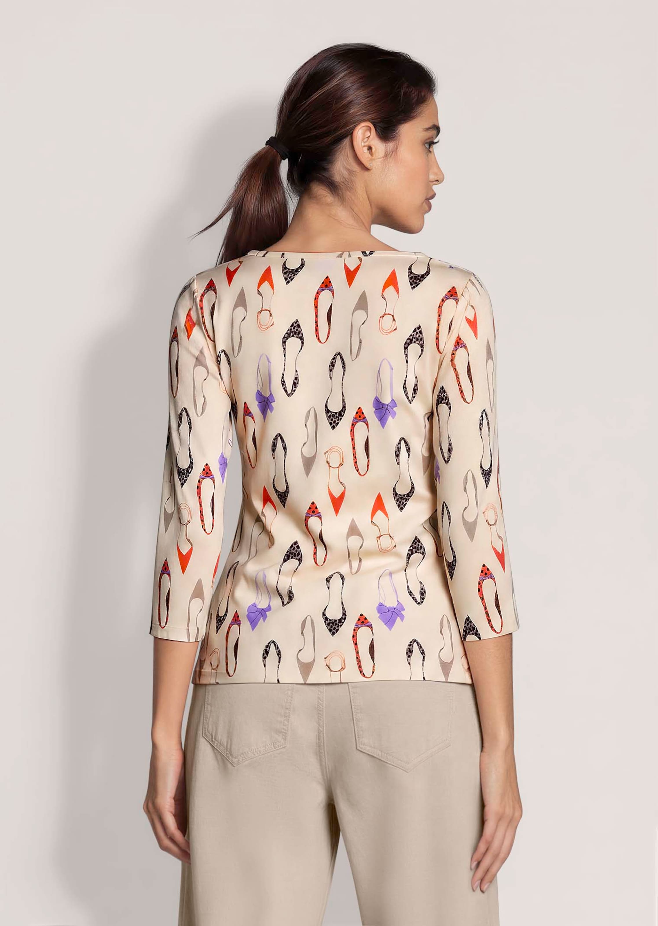 Jersey shirt met schoenprint thumbnail 4
