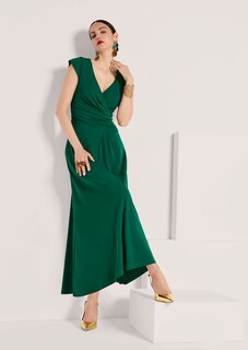 Midikleid in Wickeloptik thumbnail 5