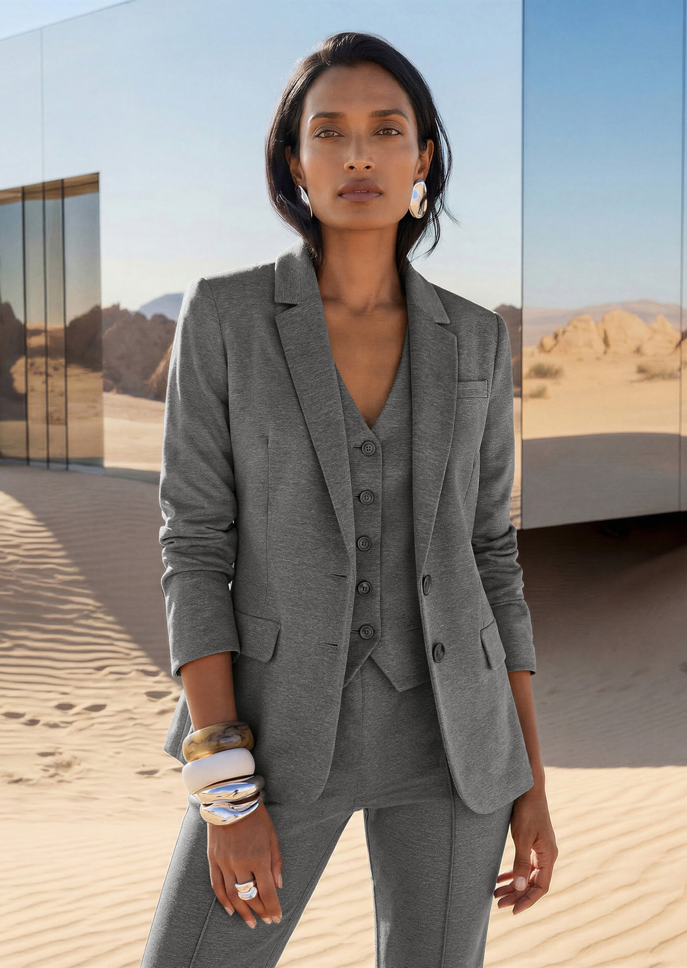 Soft jersey blazer