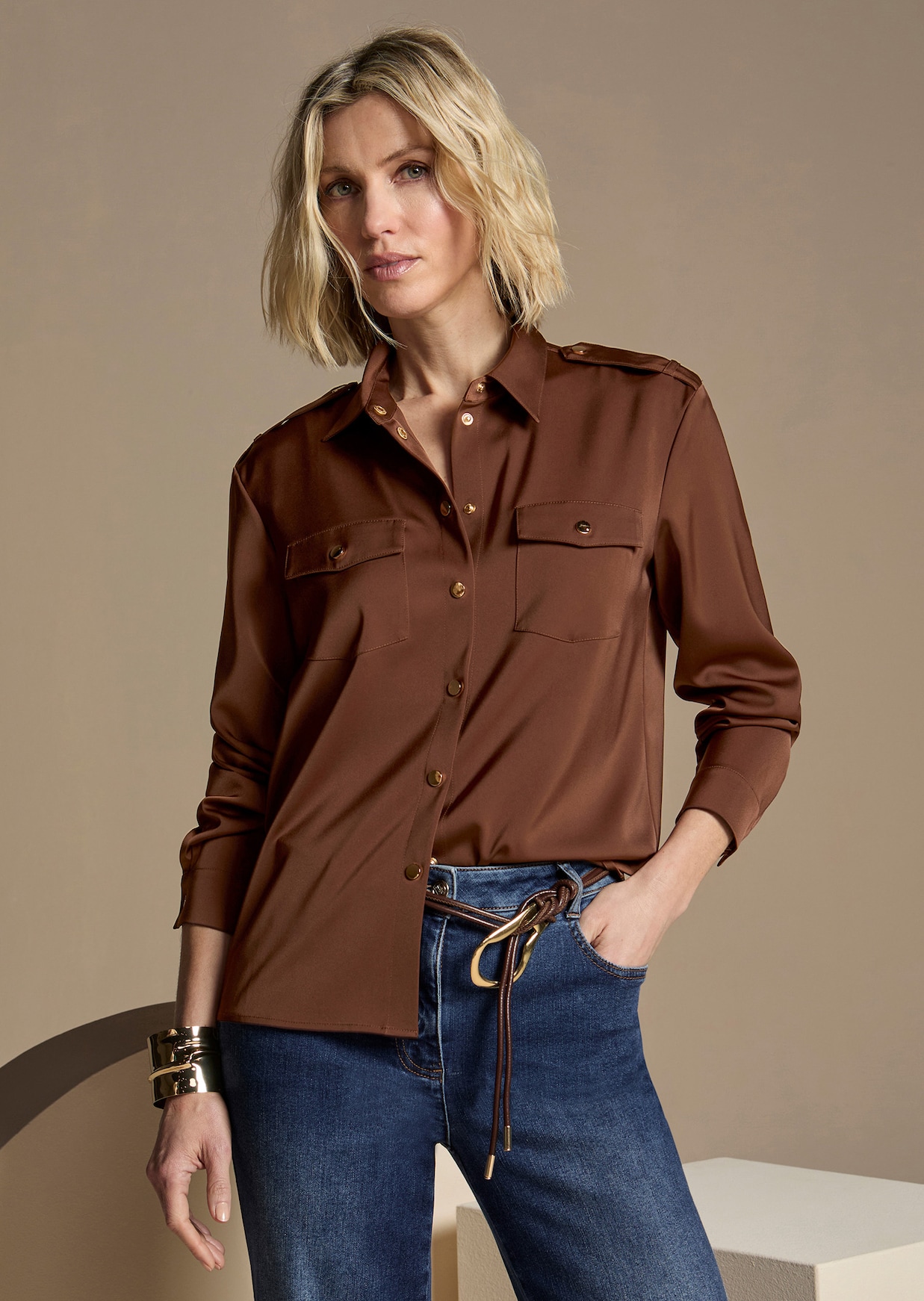 Hemdbluse im Utility-Style