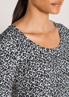Shirt met dierenprint en ronde hals thumbnail 6