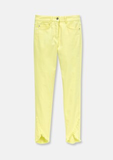 Schlanke Jeans mit Fransensaum thumbnail 7