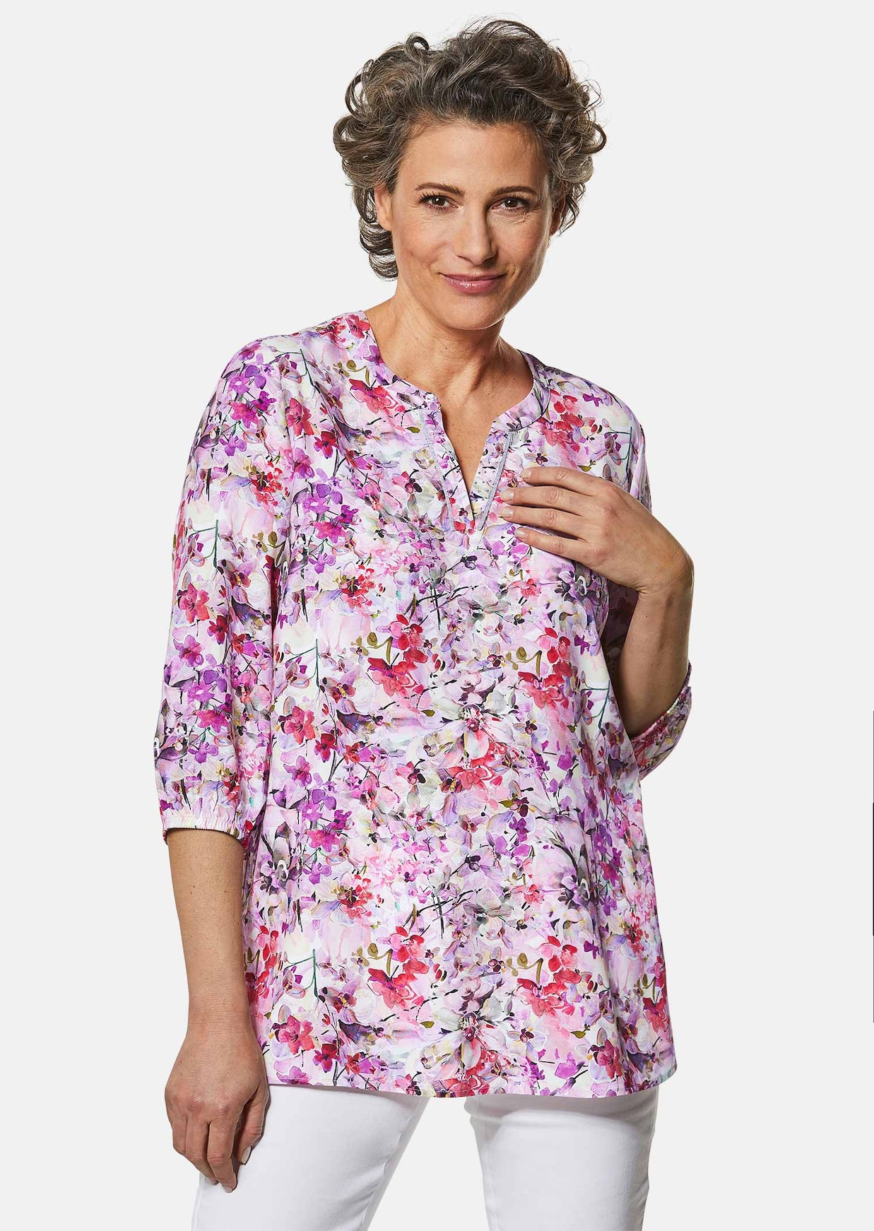 Bedruckte Longbluse