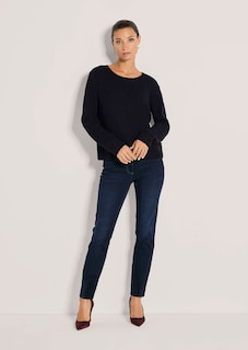Rib knit jumper with cable detailing thumbnail 3