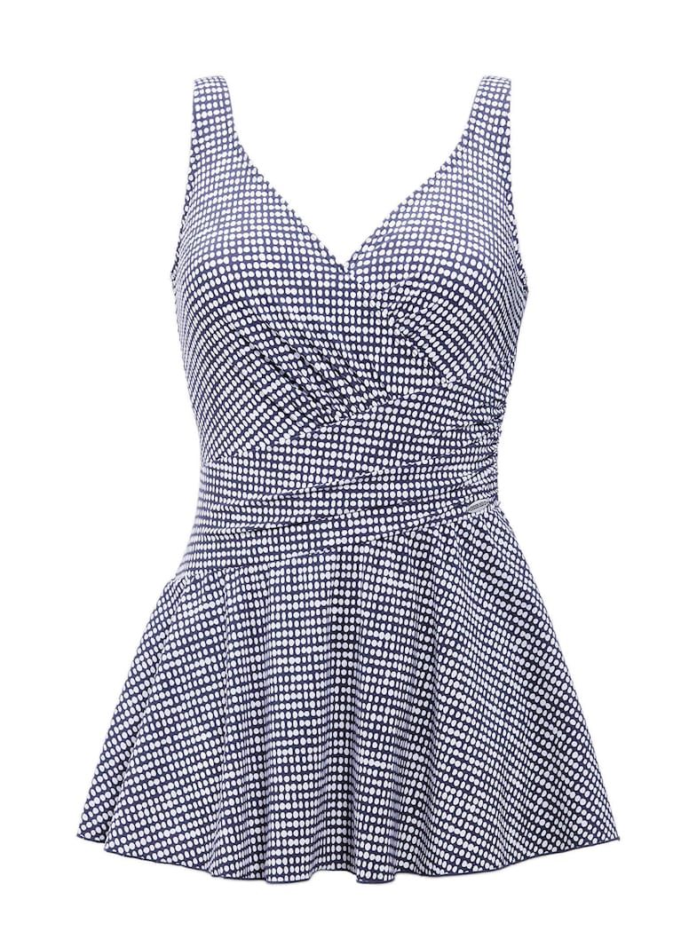 Maillot de bain style cache-cœur avec jupette