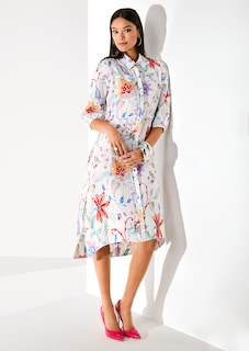 Leinenkleid in Hemdblusenform thumbnail 1