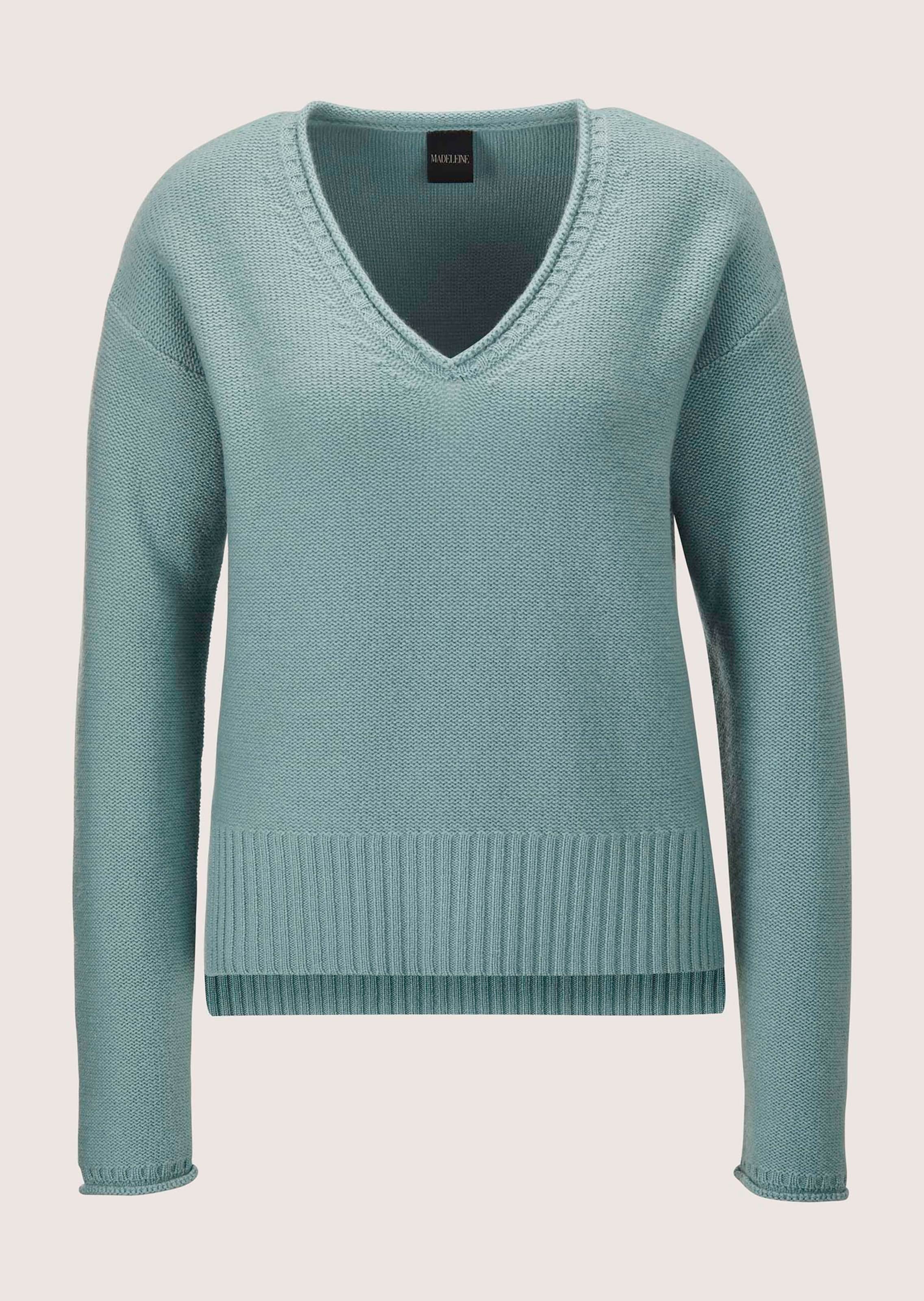 Cashmere jumper with rolled edges thumbnail 6