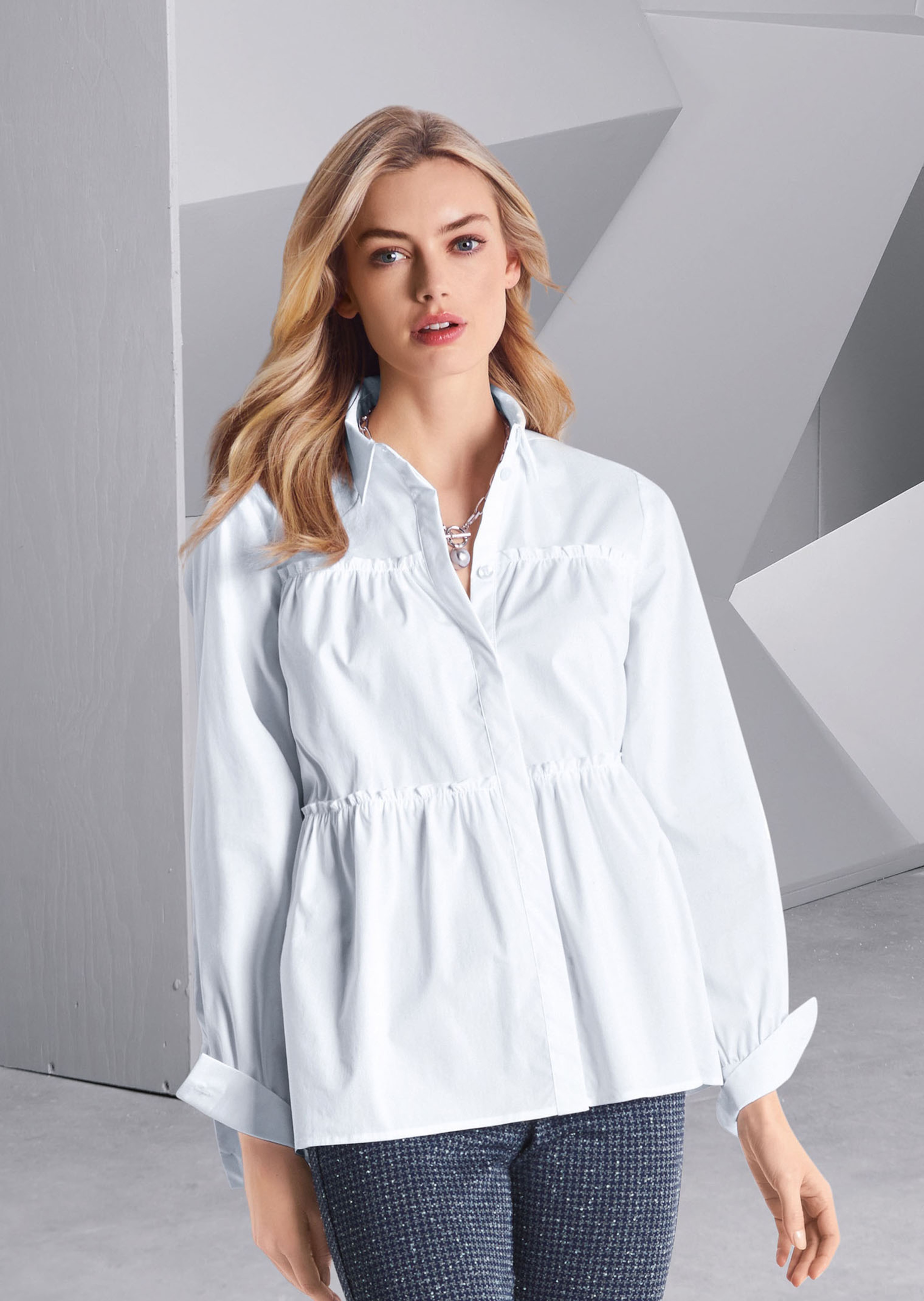 Chemise coupe légèrement évasée