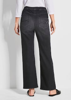 Jeansschlupfhose VERA mit weitem Bein thumbnail 3