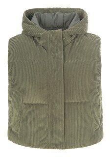 Corduroy waistcoat with hood thumbnail 7