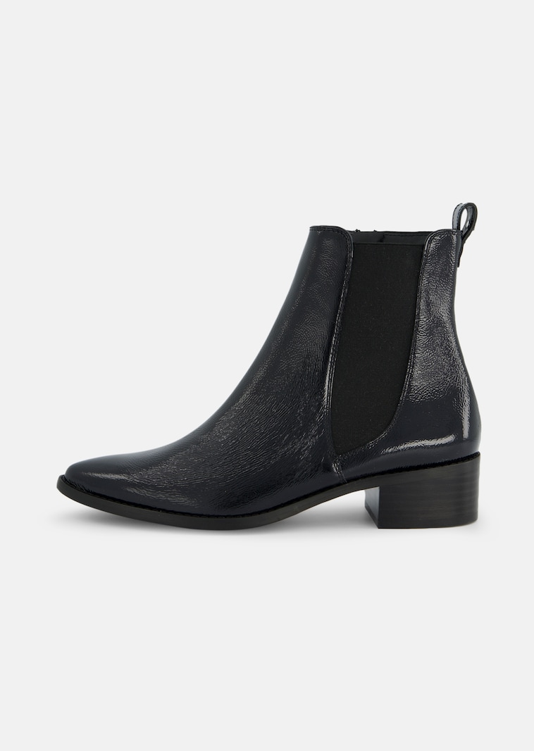 Chelsea-Stiefeletten mit spitzer Kappe