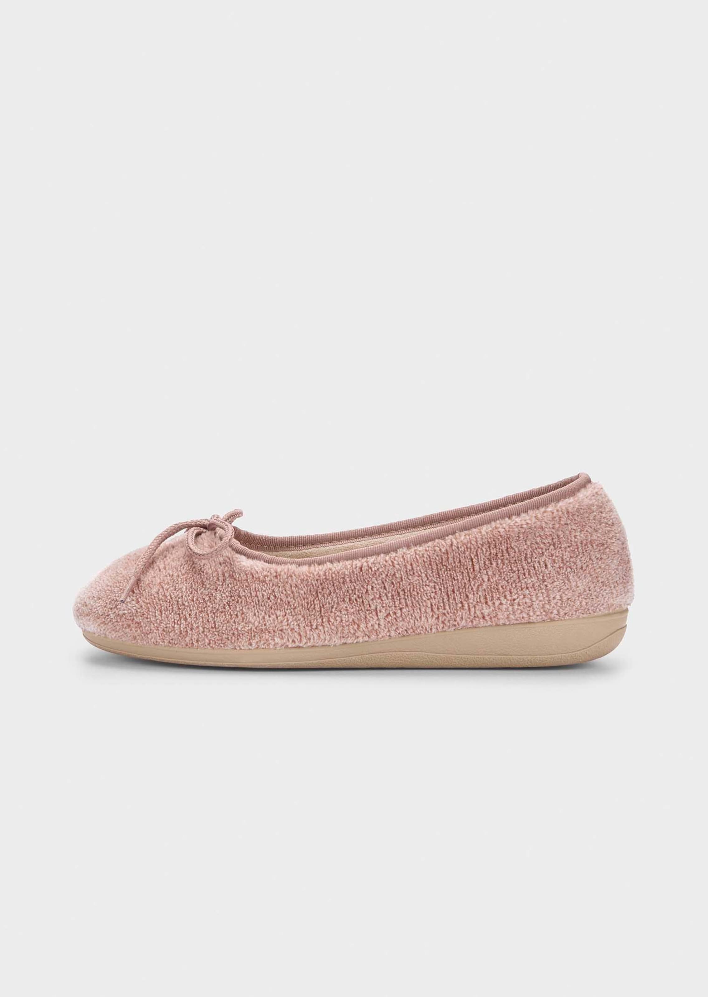 Ballerinapantoffels met strik