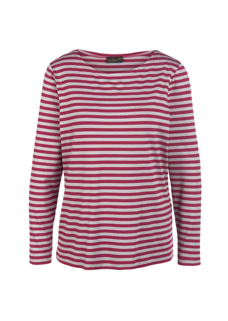 T-shirt à rayures multicolores