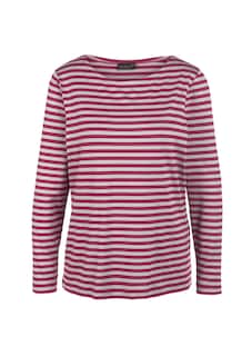 Ringelshirt mit hochwertigen, garngefärbten Ringeln – auch nach häufigem Waschen bleibt die Farbe lange schön. In formstabiler Baumwoll-Elasthan-Qualität. Länge ca. 66 cm in Gr. 46, ca. 62 cm in Gr. 23. thumbnail 4