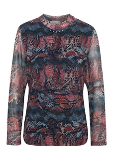 T-shirt imprimé à manches transparentes thumbnail 3