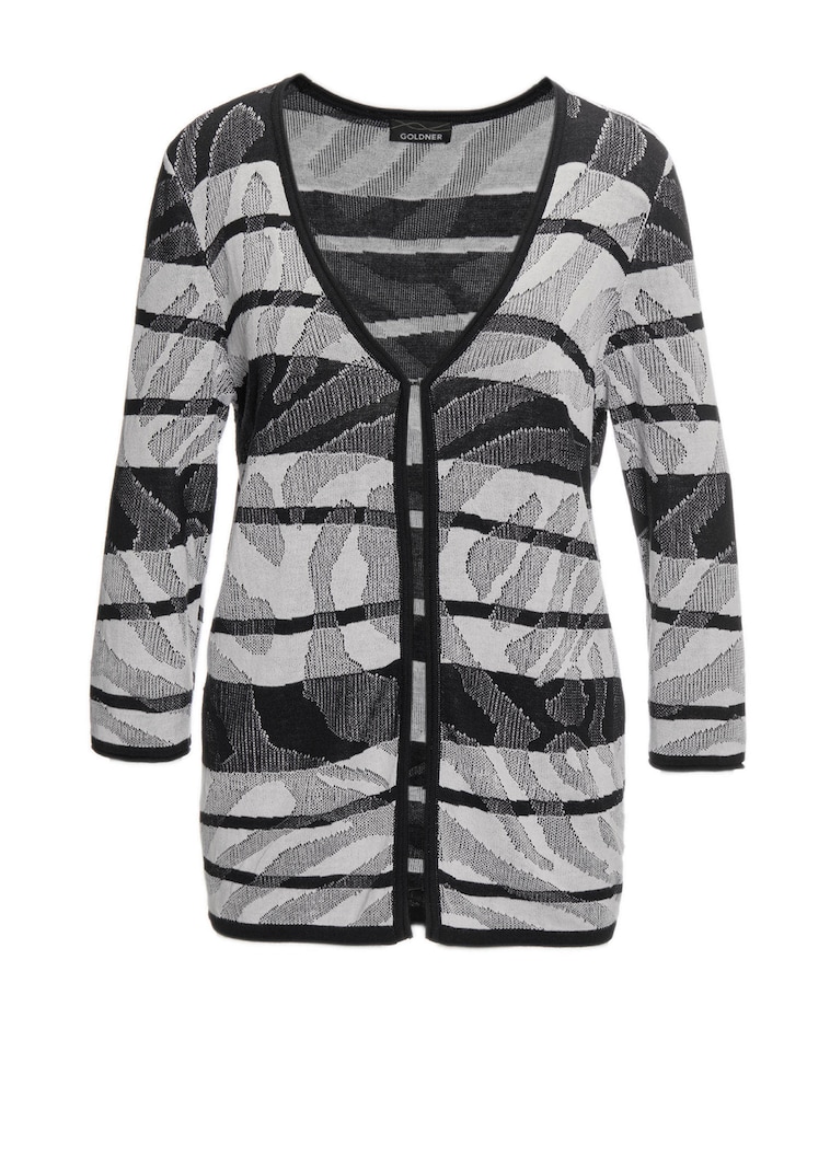 Strickjacke mit V-Ausschnitt