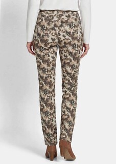 Pantalon LOUISA effet jean avec motif de feuilles thumbnail 3