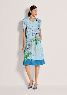 Robe à imprimé floral avec petit col montant thumbnail 3