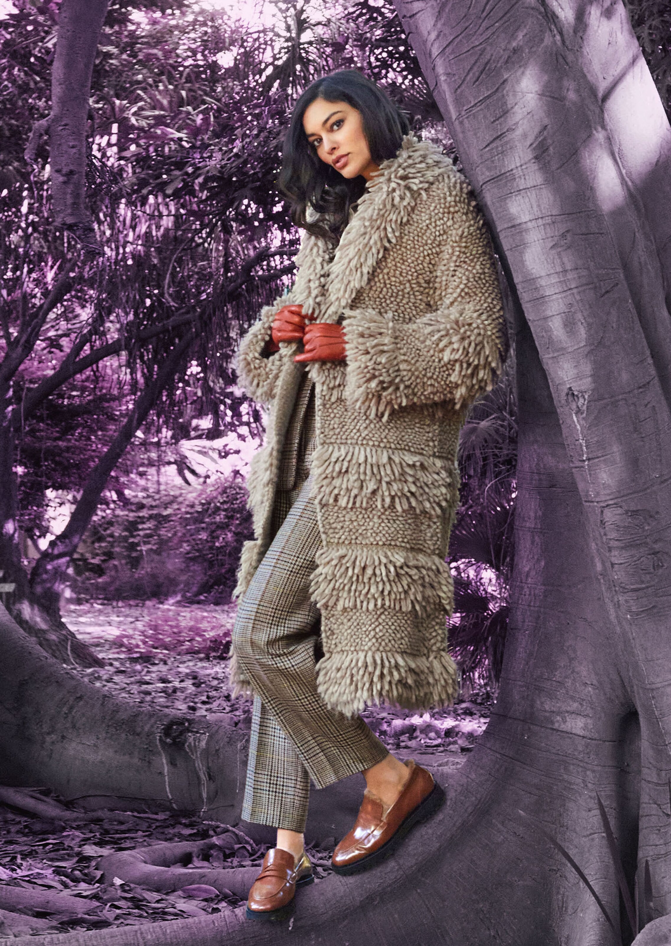 Manteau en maille