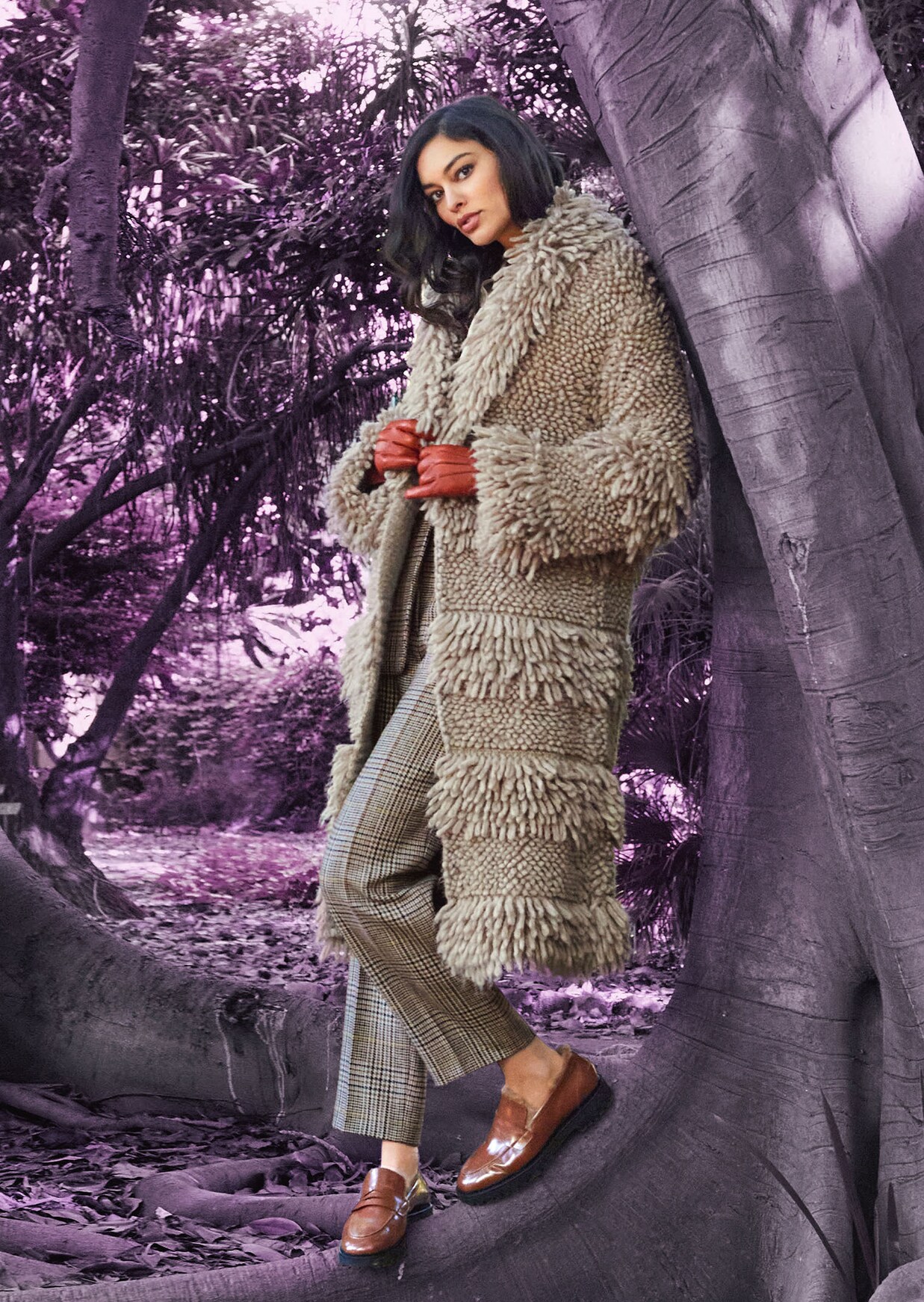 Manteau en maille