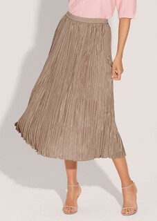 Crinkle-pleated midi skirt thumbnail 2