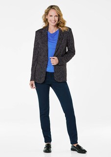 Blazer mit Multicolor Allover-Druck thumbnail 2