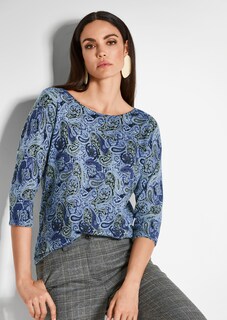 Kaschmir-Pullover mit Allover-Print thumbnail 1