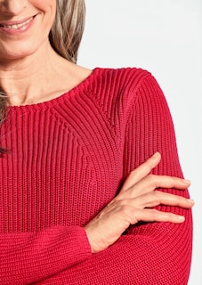 Figurschmeichelnder Pullover aus reiner Baumwolle thumbnail 5