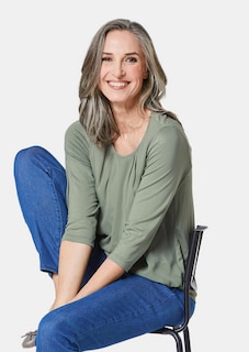 Verzorgd shirt in elegante blouselook thumbnail 4