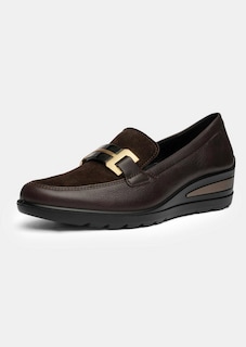 Leder-Slipper mit Zierschnalle thumbnail 1