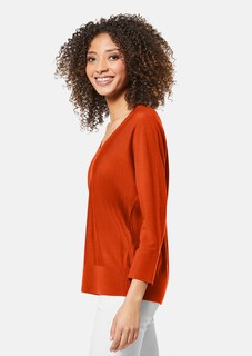 Jumper with V-neck and 3/4 sleeves thumbnail 5