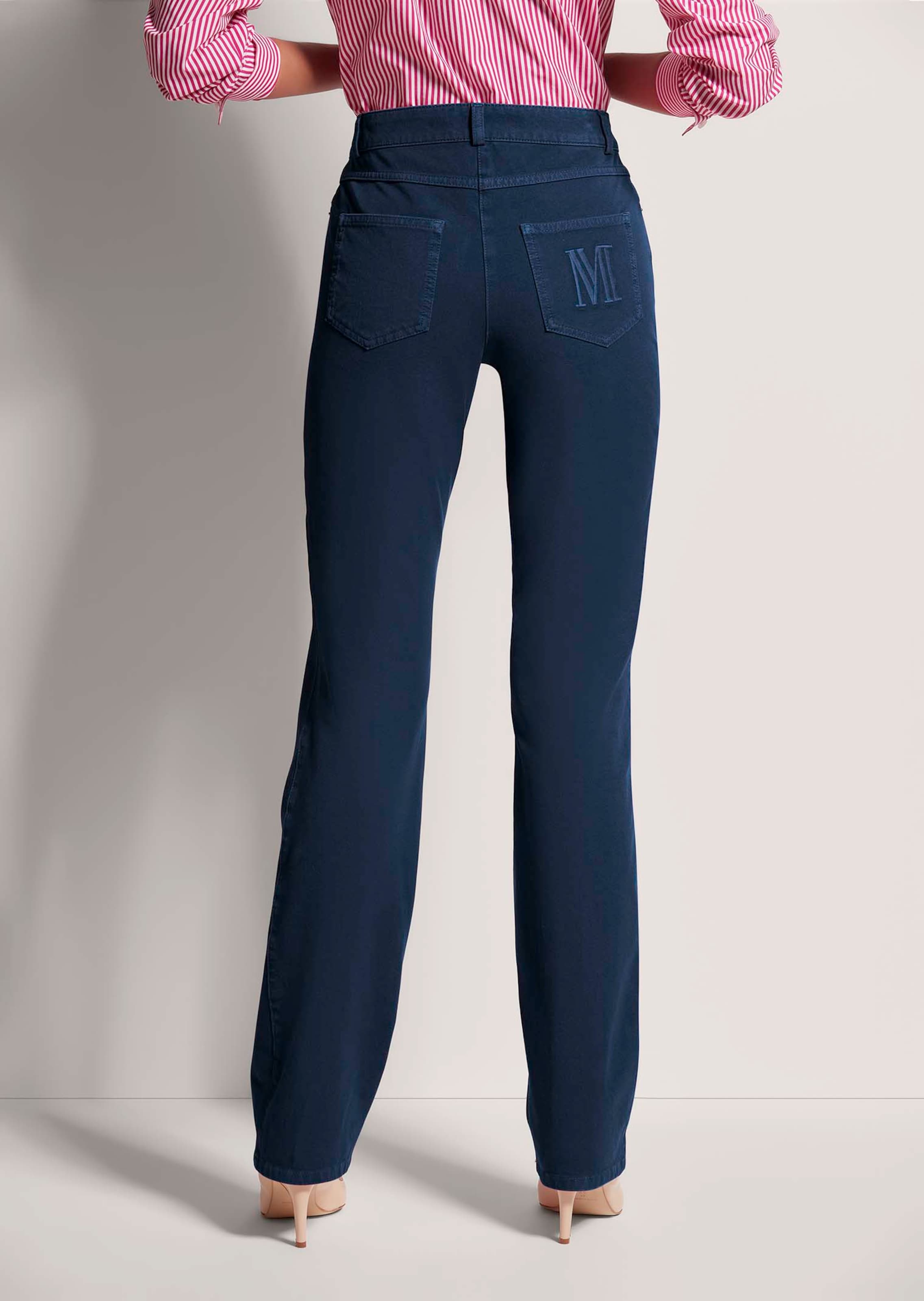 M-Jeans in gerader Form mit Logo-Stickerei thumbnail 4