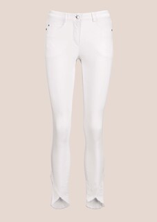 Schlanke Jeans mit Fransensaum thumbnail 7