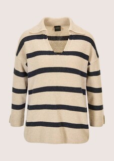 Pull rayé avec col polo thumbnail 7