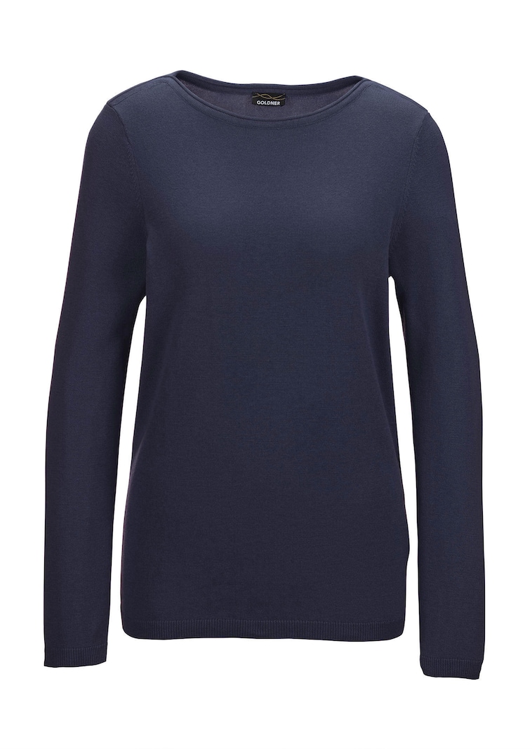 Tricot pullover met boothals