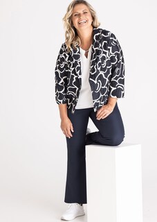 Blazer aus schimmernder Jacquard-Ware thumbnail 2