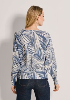 Kaschmirpullover mit Blätterprint thumbnail 4
