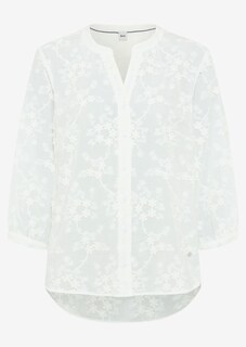 Katoenen blouse met opgestikte bloemen thumbnail 5