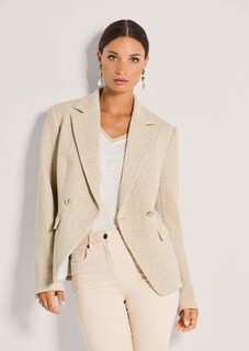 Zweireihiger Blazer aus Strukturjersey thumbnail 2