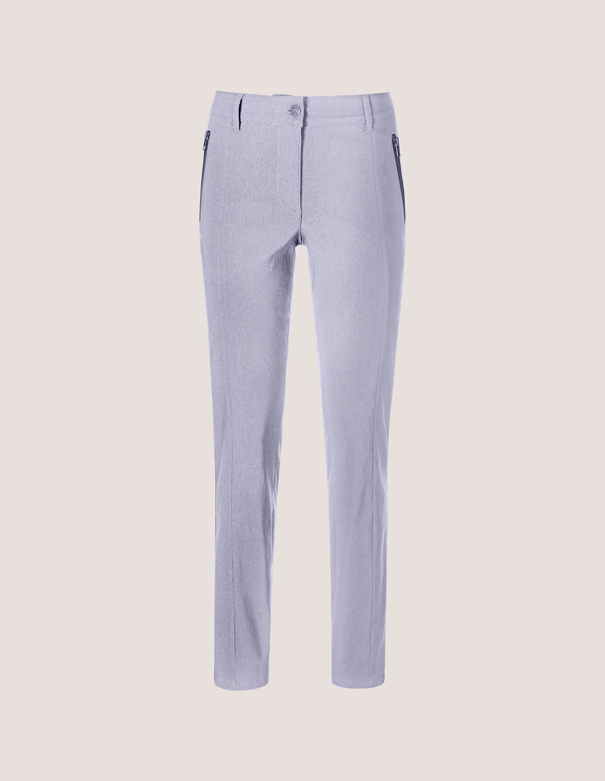 Skinny fit trousers with zip pockets thumbnail 7