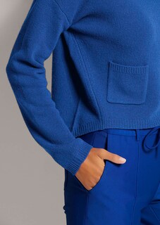 Rundhals-Pullover mit Taschen thumbnail 6