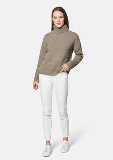 Rollkragen-Pullover mit dezenten Strickdetails thumbnail 3