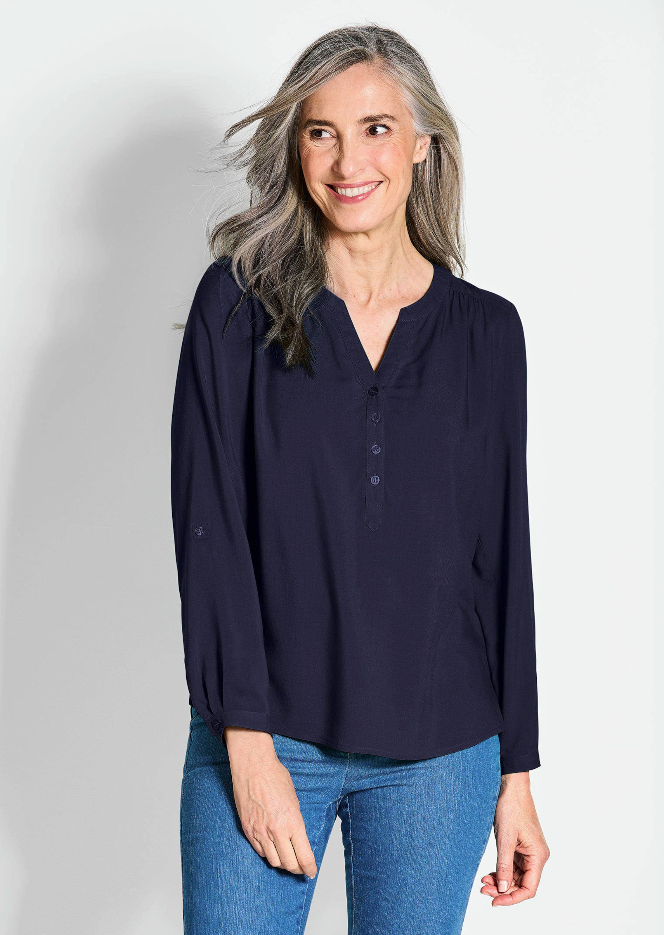 Blouse van pure viscose
