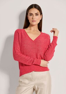 V-Pullover mit Pointelle-Muster thumbnail 2