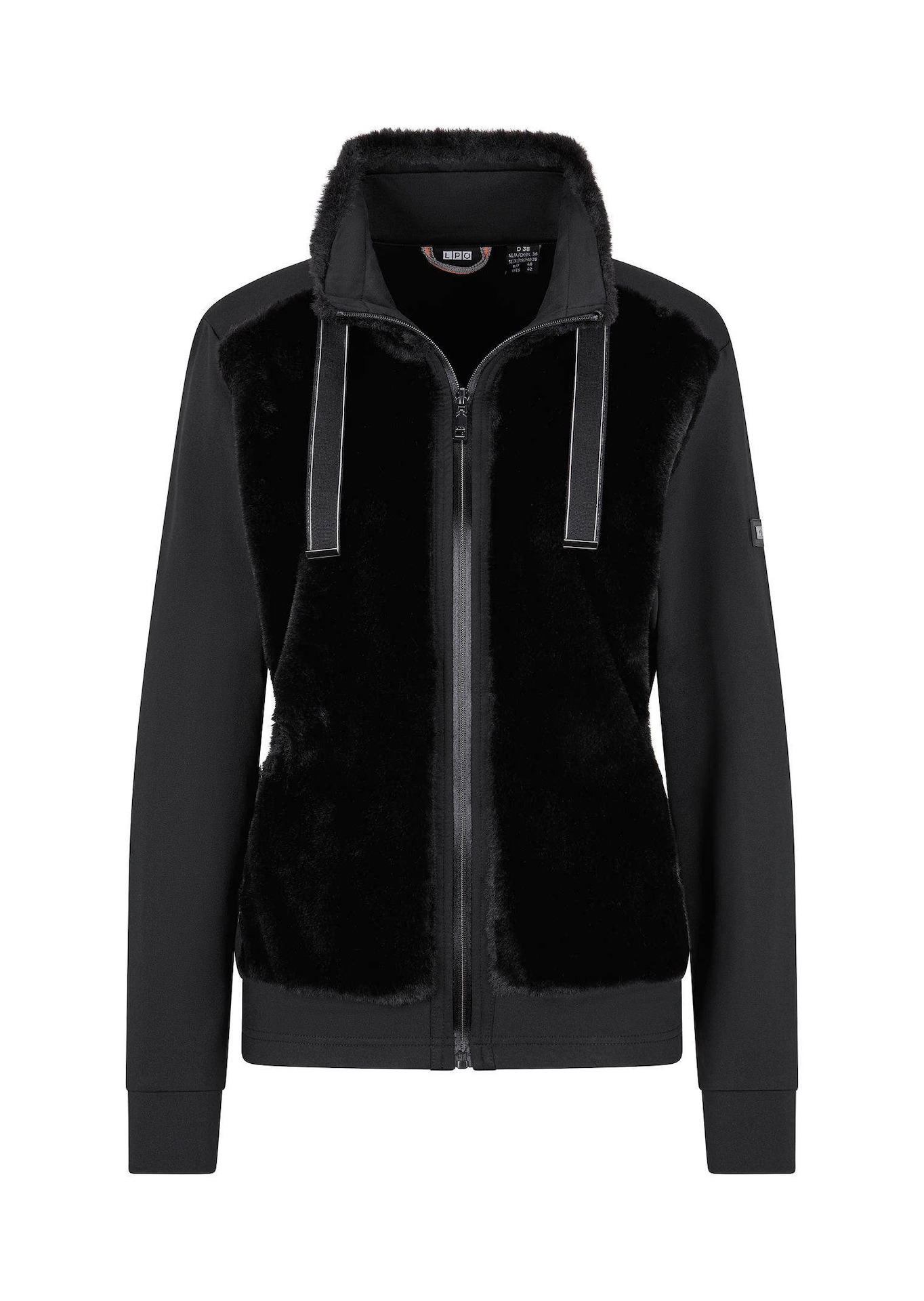 Veste de loisirs moelleuse à l'aspect fourrure