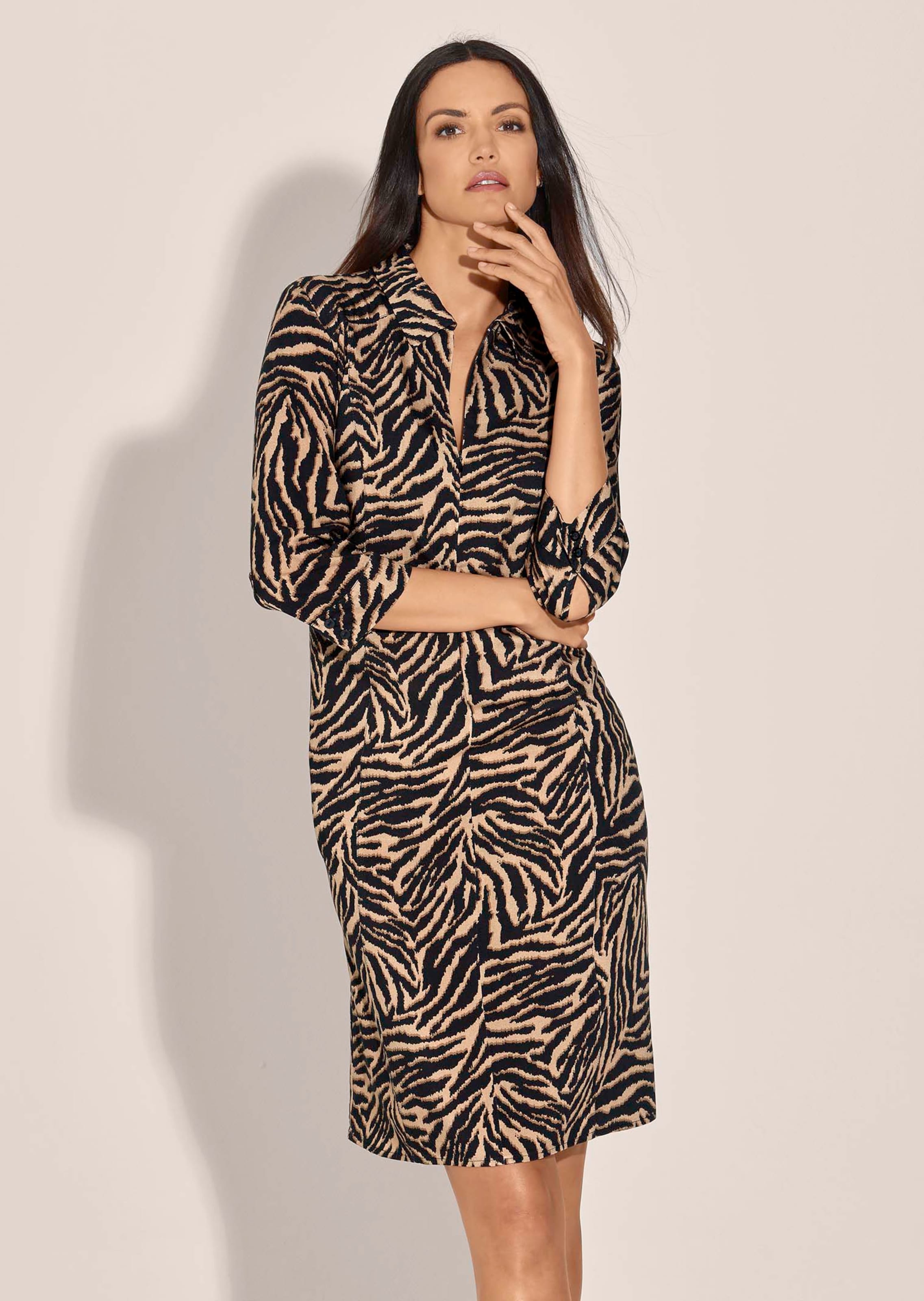 Blusenkleid mit Unikat-Print