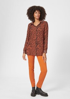 Long-line animal print blouse thumbnail 3