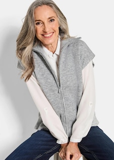 Gilet en tricot avec fermeture zippée thumbnail 4